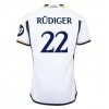 Real Madrid Antonio Rudiger #22 Heimtrikot 2023-24 Kurzarm